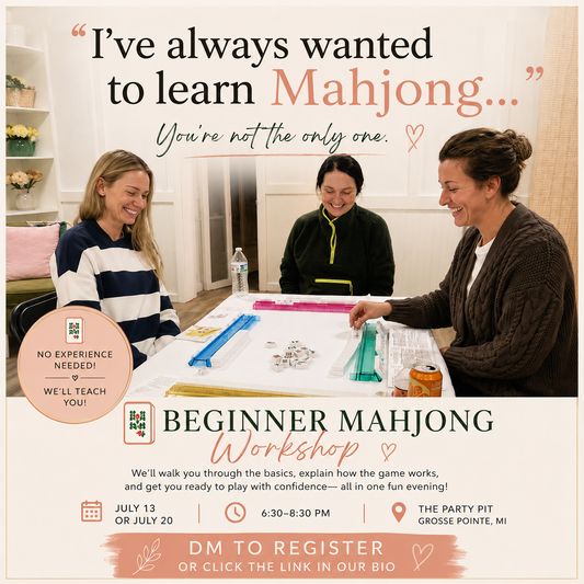 Beginner Mahjong Class July 13 6:30-8:30 PM