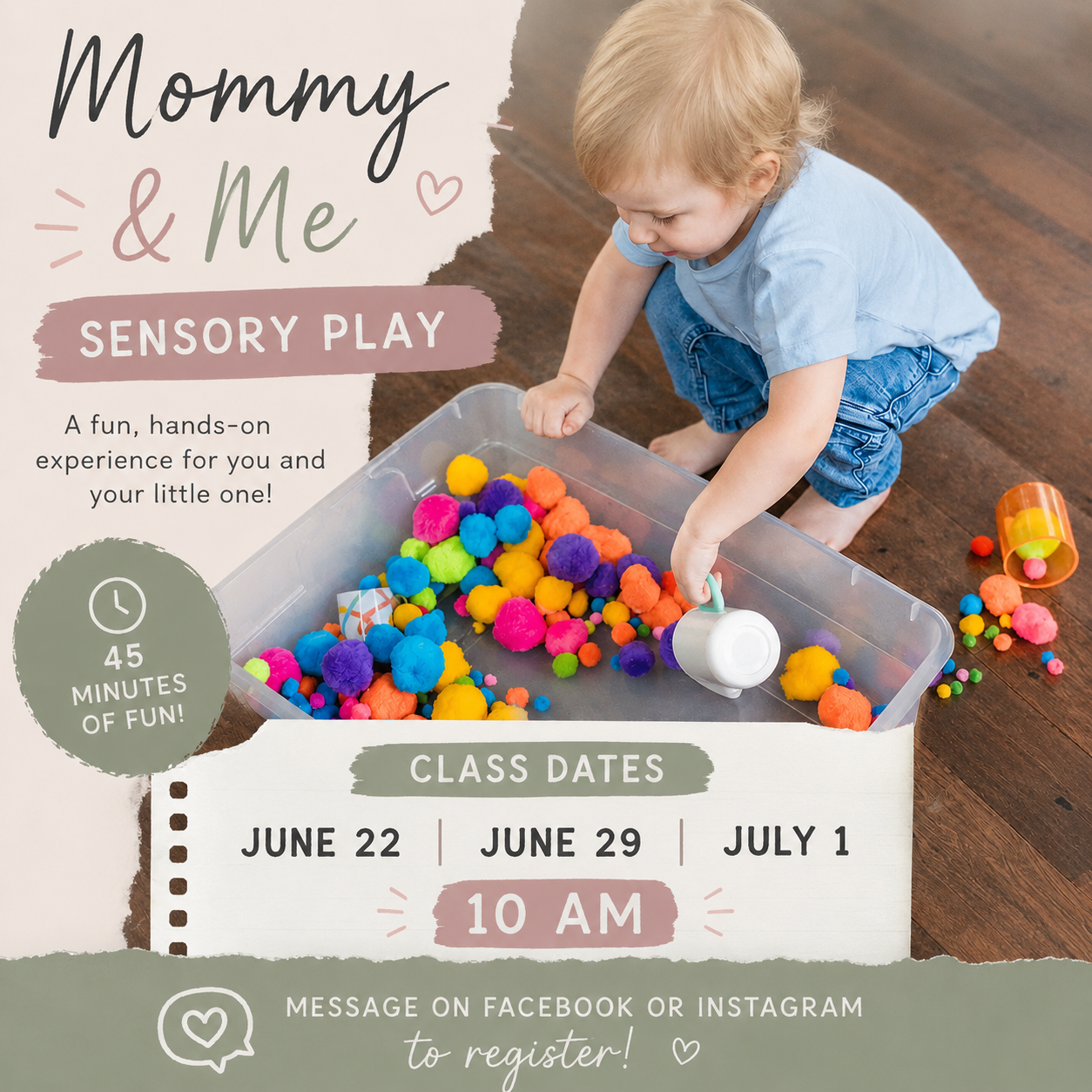 Mommy and Me sensory play
